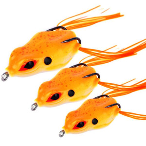 Lot De 4 Leurres Souples Grenouille 9cm 13g - Pêche Topwater Eau Douce Et Mer