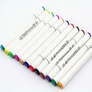 Deli 8 Colors Waterproof Markers Pen Plumones Permanent Color