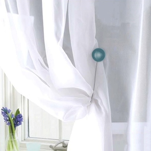Hebillas magnéticas de resina para cortina, accesorios para cortinas de ventana con cierre de ojo de gato, para el hogar, 1 unidad - Product Image 5