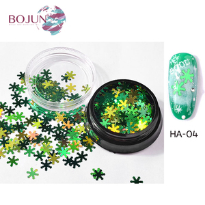 BOJUN caliente de Navidad <span class=keywords><strong>las</strong></span> ventas de Paillette de copo de nieve de lentejuelas para decoración de uñas - Product Image 6