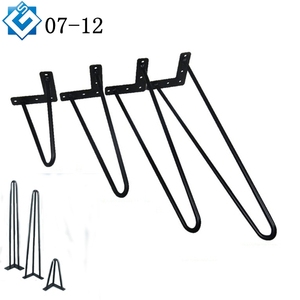 de soldadura personalizados altura 2 rod 3 rod negro/8/12/16/18/ 22/28 pulgadas de Metal 4 x horquilla patas de la Mesa - Product Image 1