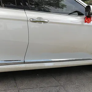 For Toyota Camry 2018 2019 Car Body Side Door Body Cover Trim Sticks Strips Molding ABS Chrome Stickers Car styling Accessories