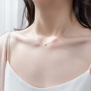 Colliers avec pendentif étoile <span class=keywords><strong>en</strong></span> argent sterling 925 pour femmes, bijoux tendance, petits colliers ras du cou, accessoires - Product Image 4