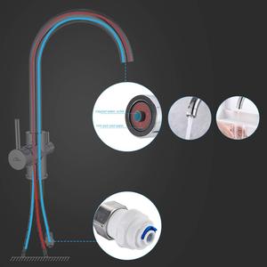 3 vie caldo e freddo in ottone <span class=keywords><strong>rubinetto</strong></span> da <span class=keywords><strong>cucina</strong></span> per acqua potabile lucido cromato, Tri-flow <span class=keywords><strong>rubinetto</strong></span> della <span class=keywords><strong>cucina</strong></span> <span class=keywords><strong>miscelatore</strong></span> - Product Image 5