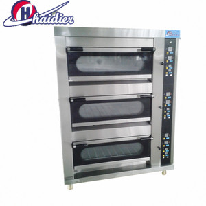 2019 Venta caliente Europa CE Certificado <span class=keywords><strong>Horno</strong></span> eléctrico de cubierta 3 cubiertas <span class=keywords><strong>Horno</strong></span> de pizza - Product Image 5