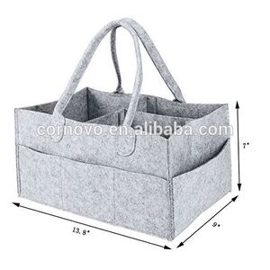 Fabricant En <span class=keywords><strong>Gros</strong></span> Pépinière De Stockage Organisateur <span class=keywords><strong>Feutre</strong></span> Nursry Bébé Caddy Pépinière Diaper Sac Fourre-Tout - Product Image 2