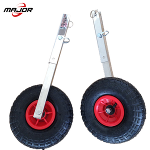 Pair of Heavy Duty Aluminum Alloy <strong>Dinghy</strong> Launching <strong>Wheels</strong> for Inflatable Boats 14 Inches - Product Image 3