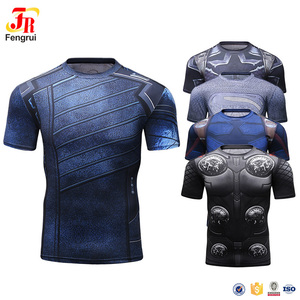 Nueva llegada Capitán América. <span class=keywords><strong>el</strong></span> soldado de invierno Marvel ropa para hombre 3D camiseta deporte desgaste - Product Image 6