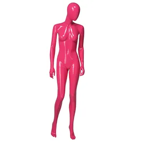 פינק chrome נקבה mannequin לתצוגת חלון 