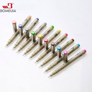 BOMEIJIA supérieur 12 couleurs aiguille <span class=keywords><strong>dessin</strong></span> stylo 0.45mm Fineliner Animation conception <span class=keywords><strong>dessin</strong></span> graphique tissu Art marqueur - Product Image 2