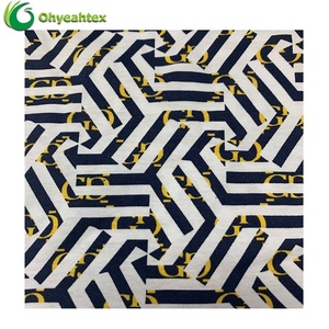 Mềm mại Và Mát Mẻ Đan Khóa Liên Động Làm Bóng Tùy Chỉnh In Vải Muslin 100% Cotton Cho T-Shirt - Product Image 1