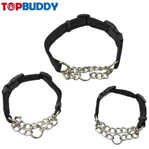 Großhandel Einstellbare Nylon Martingale Hund Ausbildung Kragen Mit Edelstahl Choke Kette Hund kragen choke - Product Image 3