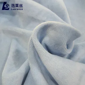 Hot Melange CVC 80% Baumwolle 20% Polyester Baumwolle Velours stoff für Kleidungs stücke