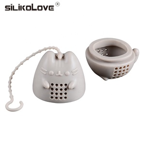 Infusore per Tè a Forma di Gatto in Silicone Atossico, Accessorio per Teiera e Sacchetti di Tè - Product Image 2