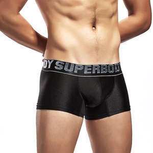 <span class=keywords><strong>Boxer</strong></span> Aderenti Lucidi Sexy da <span class=keywords><strong>Uomo</strong></span>, Slip a Vita Bassa con Tasca, <span class=keywords><strong>Boxer</strong></span> Shorts Plus Size in Nylon Senza Cuciture, Intimo Maschile - Product Image 5