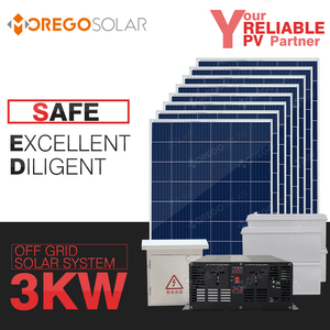 Moregosolar 5kw 3kw de energía solar fuera de la red sistema de casa con 275 W 300 W células solares panel solar - Product Image 1