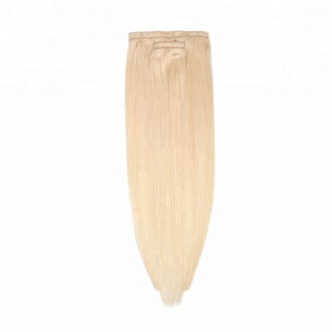 613 <span class=keywords><strong>Sans</strong></span> Soudure Double Trame Vierge Cuticules Alignés Cheveux <span class=keywords><strong>Clip</strong></span> En Extensions de Cheveux Humains - Product Image 2