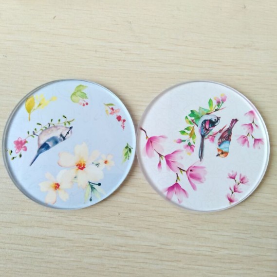 Personalised Full Colour Glass Round Coasters