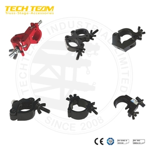 Morsetto per traliccio da palco TUV Slivery Black da 2 pollici (50 mm) in alluminio, sistema di fissaggio a gancio per traliccio da palco, accessori per morsetti - Product Image 5
