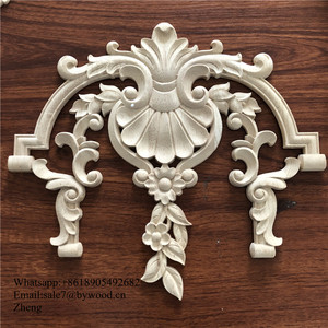 Ornements de <span class=keywords><strong>porte</strong></span> anciens Appliques en bois Onlays Décoration de meubles en bois Onlays - Product Image 4