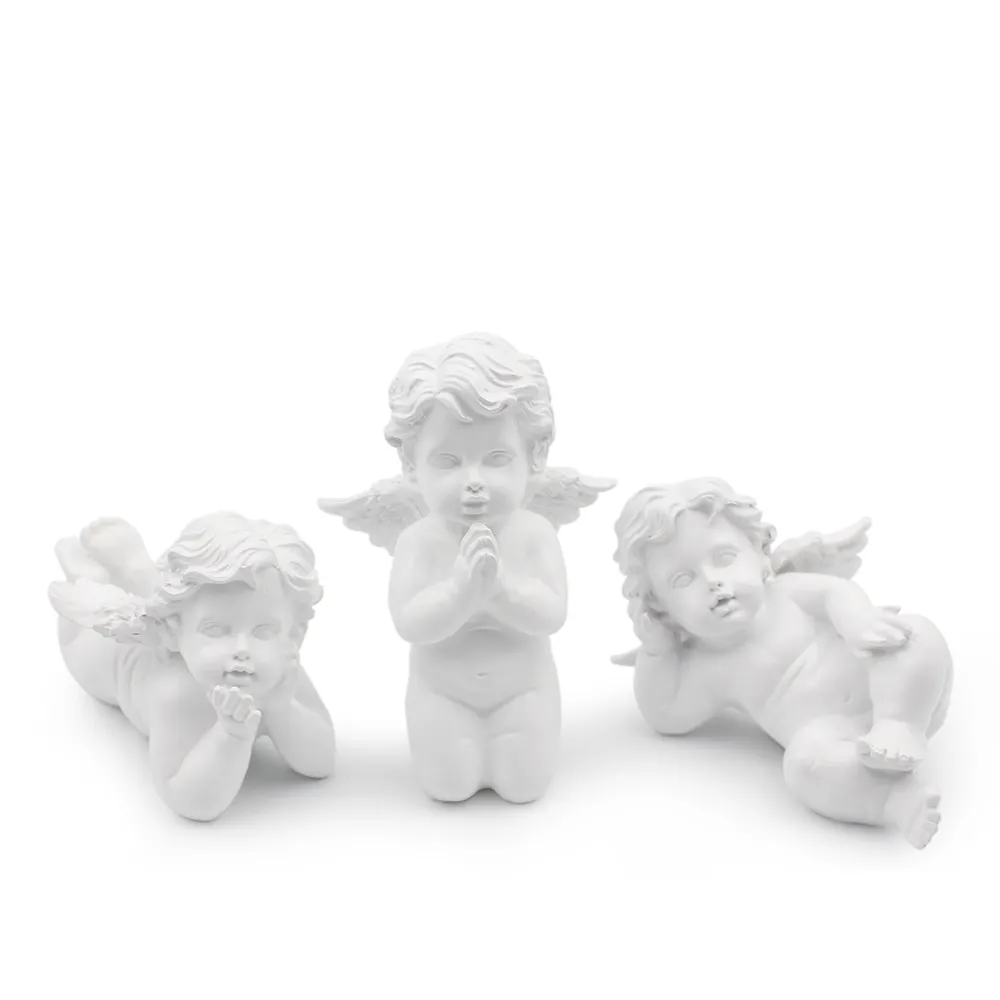 Handgemachte Poly resin Deko beten Cherub mit Schlaf kleinen Engel Figuren