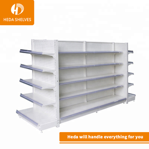 Nueva llegada barato precio blanco metálico de estanterías de venta al por menor comodidad estante de la tienda - Product Image 2