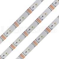 Bande lumineuse led rgb adressable, 12v, étanche, ws2815, 5050