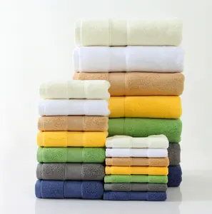 Juego de toallas de baño de lujo, conjunto de toalla de baño gruesa de 100% algodón, venta al por mayor