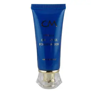 D30mm clear acrylic cap PE tube 70g Facial cleanser cream tube Acrylic packing tube with diamond Acrylic cap