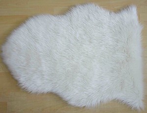 Tapis tricoté moelleux en fausse peau de mouton <span class=keywords><strong>beige</strong></span> lavable chambre adolescent dortoir salon mignon tapis floral - Product Image 5