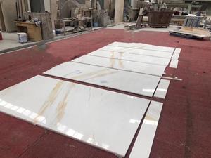 Tự Nhiên Aristone Trắng & Vàng Tĩnh Mạch Bằng Đá Cẩm Thạch Gạch Sàn - Product Image 5