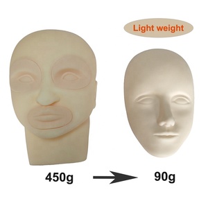 Poids léger Silicone <span class=keywords><strong>tatouage</strong></span> Microblading pratique peau 3D tête visage lèvre sourcil <span class=keywords><strong>tatouage</strong></span> peau Mannequin <span class=keywords><strong>poupée</strong></span> visage tête - Product Image 4