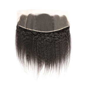 Personalizado 13*4 13*6 eurasiático cabello humano Kinky Straight Lace Frontal pieza 150 180 densidad - Product Image 1