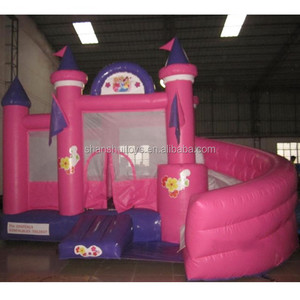 Rosa dei bambini che saltano la casa gonfiabile di rimbalzo del castello, castelli gonfiabili gonfiabili dei buttafuori usati per il campo da giuoco - Product Image 5