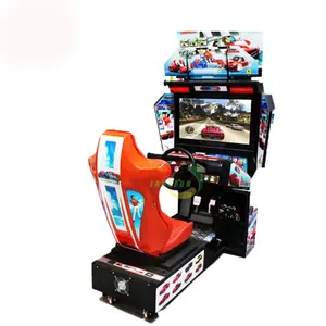 Coin operation one player outrun car racing simulator arcade game machine