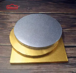 10Mm Dikke Cake Drum Ronde Gegolfd Cake Base Board Cirkel Base 6,8,10,12,14,16 Inch Cake Tool