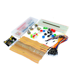Okystar OEM/ODM Componenti di <span class=keywords><strong>Elettronica</strong></span> Starter Kit di Base con Breadboard Cavo Cavo Condensatore Resistenza LED <span class=keywords><strong>Potenziometro</strong></span> - Product Image 2