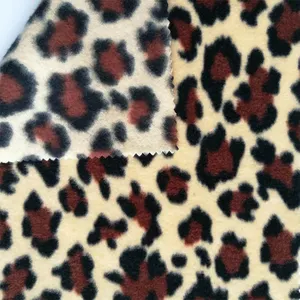 Venda quente mais novo projeto anti pílula animal da cópia do leopardo tecido de lã polar para cobertor