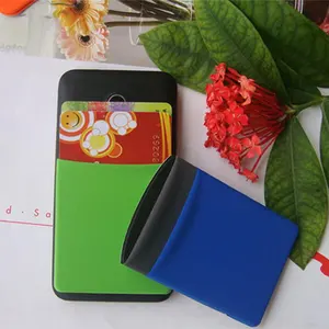 Shenzhen Lycra Tissu Titulaire de la Carte De Crédit Smartphone Grip avec Bâton Sur Le Porte-Monnaie