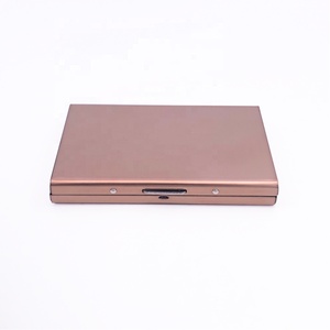 Mais Confiável RFID Blocking <span class=keywords><strong>Card</strong></span> Protector Simples Estilo <span class=keywords><strong>Rose</strong></span> <span class=keywords><strong>Gold</strong></span> Metal Carteira para Senhoras e Homens Titular Do Cartão De Crédito - Product Image 4
