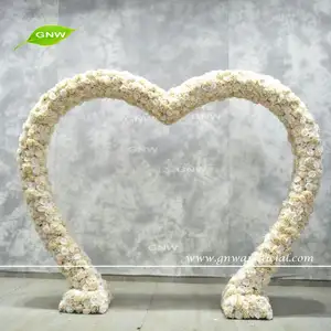 Arco decorativo formato de coração gnw, arco de metal para casamento