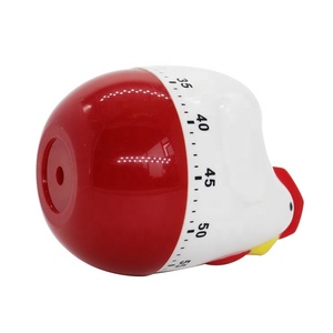 Dibujos animados lindo pollo en forma de Dial <span class=keywords><strong>Manual</strong></span> cocina herramientas de cocina plástico cuenta regresiva temporizador - Product Image 5