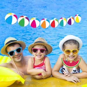 Huancai-suministros de fiesta de natación, hello, decoraciones de fiesta de verano, bricolaje, fotomatón, accesorios de fiesta de playa con <span class=keywords><strong>palos</strong></span> de madera, 25 uds. - Product Image 4