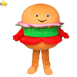 Funtoys CE burger mascotte hamburger kostuum carnaval kostuums