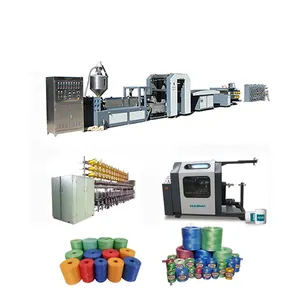 Discount China PP Polypropylene Plastic Raffia yarn splitfilm baler twine rope machine pp split yarn extruder machine