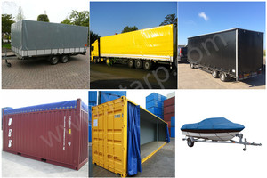 Bâche revêtue en pvc de haute qualité, 680gsm, pour rideau de côté de camion, livraison gratuite - Product Image 5