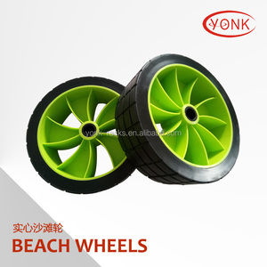 YONK 10 \ "Ruedas de playa de espuma PU sólida Neumáticos de plástico para Kayak Cart/Trolley/<span class=keywords><strong>Dolly</strong></span> - Product Image 4