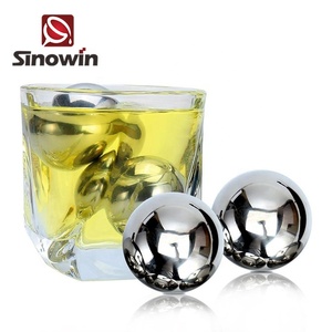 Barra de acero inoxidable <span class=keywords><strong>Whisky</strong></span> Bola de piedra en forma de cubo de hielo para enfriar vino - Product Image 5