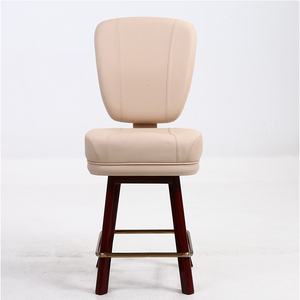 Nouveau Modèle En Bois Jambe Casino Chaises de <span class=keywords><strong>Bar</strong></span> Assise Et <span class=keywords><strong>Dossier</strong></span> Avec Mousse Moulée Poker Chaises de Casino Chaises - Product Image 2