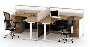 Tabique de vidrio Oficina estación de trabajo cubículo (FOH-KPZ2814B) - Product Image 2